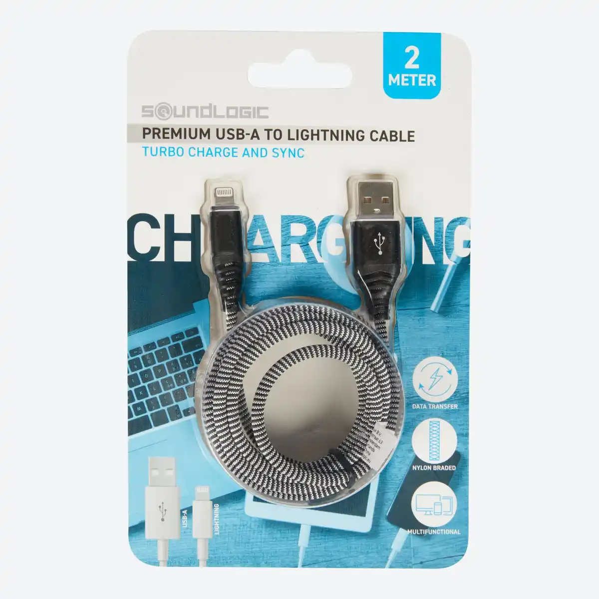 Bild 3 von Soundlogic Premium-Ladekabel, USB-Type-A zu Lightning, ca. 2m