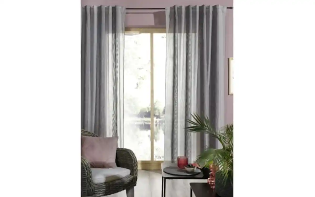 Bild 2 von Vorhang mit Multifunktionsband, taupe, 140 x 245 cm