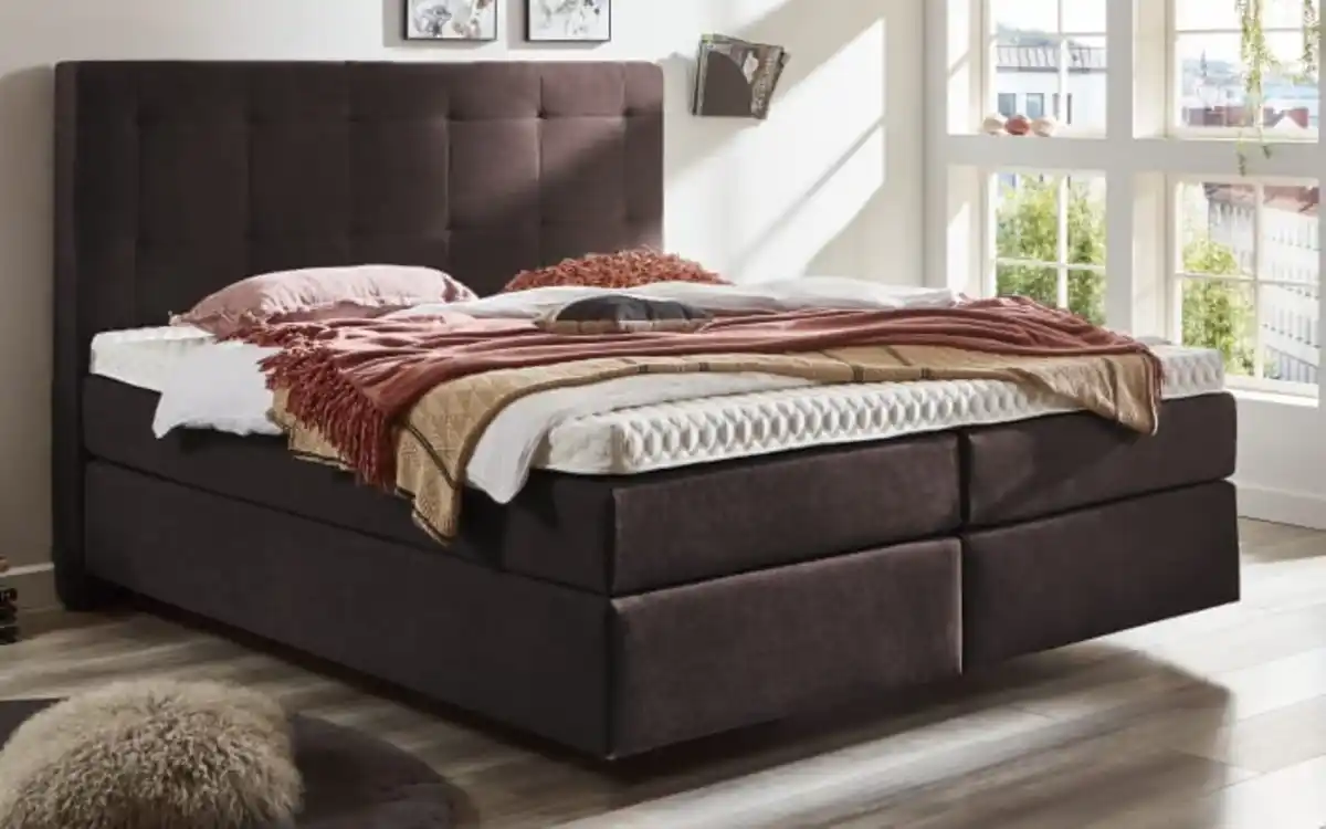 Bild 1 von Vito - Boxspringbett Asetto, Rami grey, 180 x 200 cm, Härtegrad 3 und 4