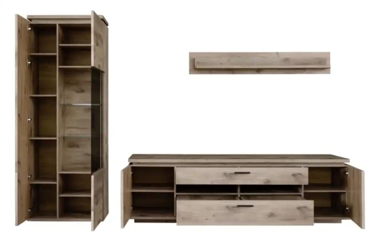 Bild 2 von MCA furniture - Wohnwand Modena, Viking Oak Nachbildung