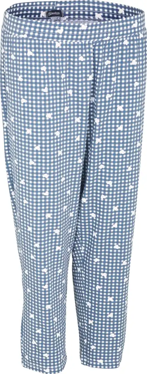 Bild 1 von IDEENWELT Damen Relaxhose bedruckt blau S EcoVero