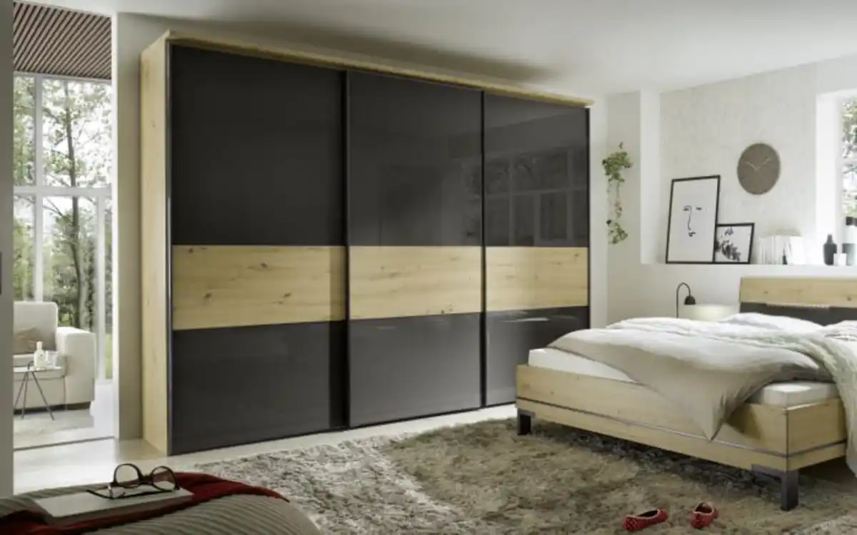 Bild 2 von Staud - Schlafzimmer Studioline, anthrazit/Artisan Eiche, 120 x 200 cm