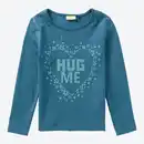 Bild 2 von Kinder-Mädchen-Shirt mit Glitzerdruck