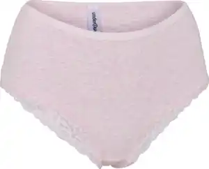 IDEENWELT Damen Midi Slip mit Spitze DP L