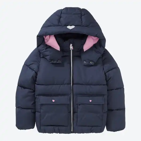Bild 1 von Kinder-Mädchen-Jacke mit abnehmbarer Kapuze
