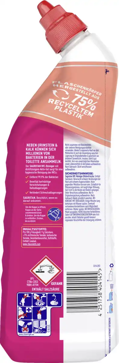 Bild 4 von Sagrotan WC-Reiniger Blütenfrische, 750 ml