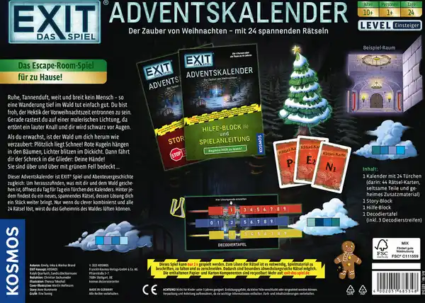 Bild 2 von Kosmos EXIT Das Spiel Adventskalender 2025