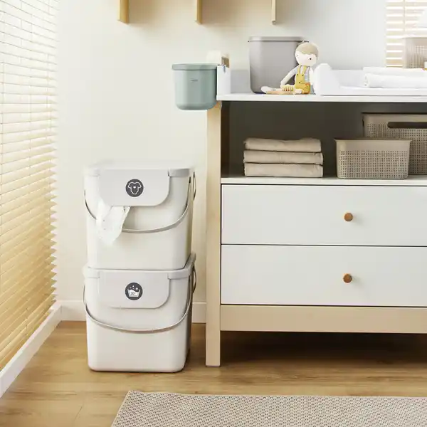 Bild 3 von Rotho Babydesign Wäsche- Stoffwindelsammler KAYO Mistletoe white