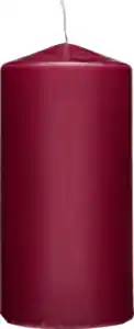 RUBIN LICHT Stumpenkerze Bordeaux 120/60mm