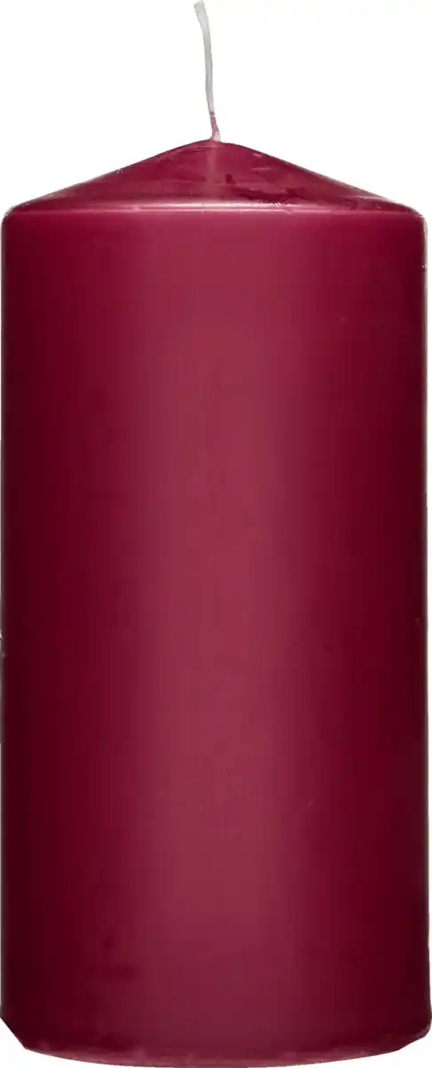 Bild 1 von RUBIN LICHT Stumpenkerze Bordeaux 120/60mm