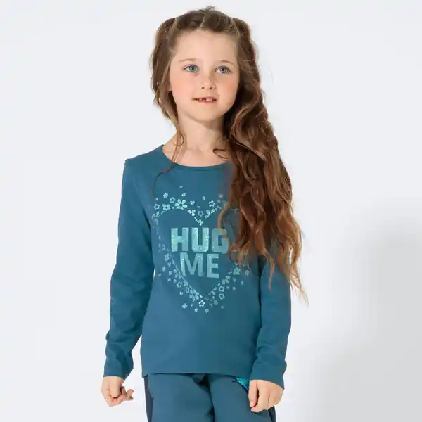 Bild 1 von Kinder-Mädchen-Shirt mit Glitzerdruck