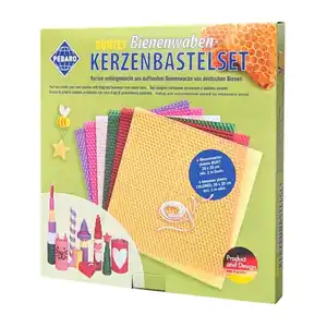 Pebaro - Buntes Kerzenbastelset Bienenwaben