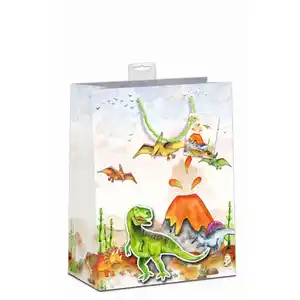Geschenktasche - Dinosaurier - Gr. L - ca. 26 x 12 x 32 cm
