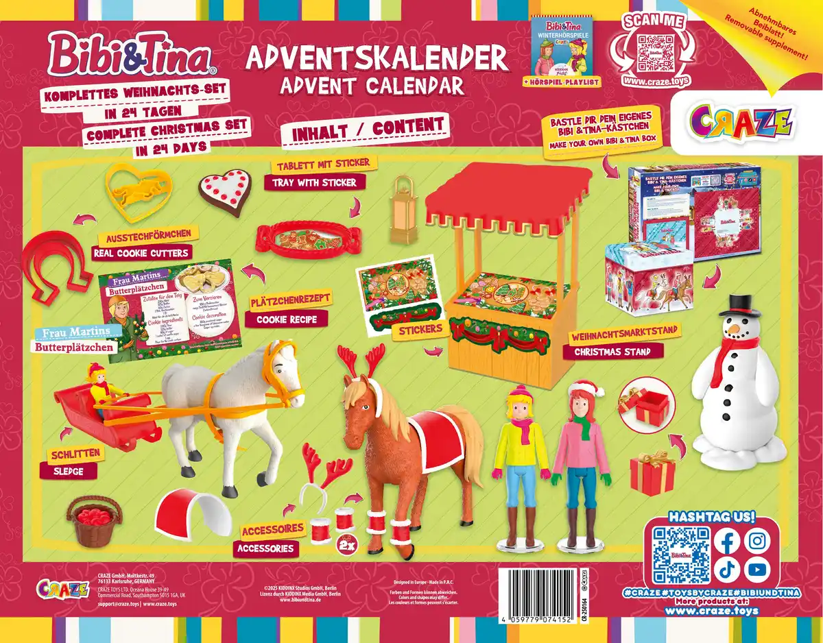 Bild 3 von CRAZE Bibi & Tina Christmas Adventskalender 2025