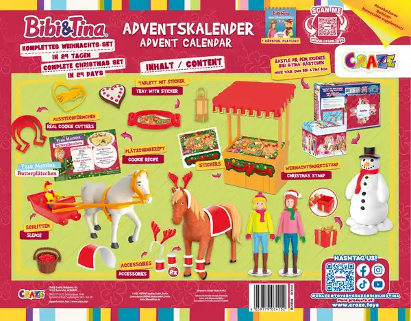 Bild 3 von CRAZE Bibi & Tina Christmas Adventskalender 2025