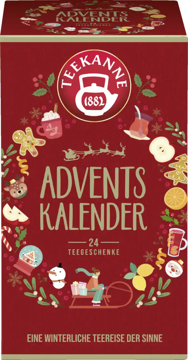 Bild 1 von Teekanne Tee Adventskalender 2025, 54,6 g 24 Teebeutel