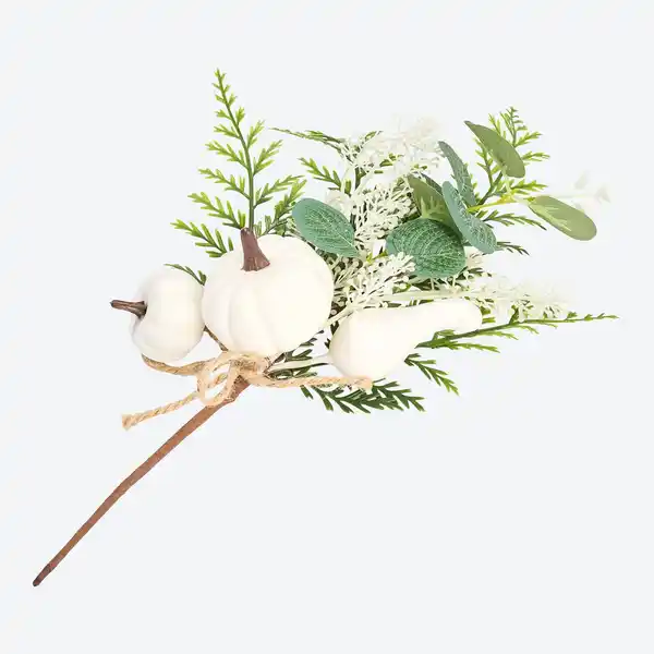 Bild 1 von Kunstblume mit Dekokürbis, Länge ca. 30cm