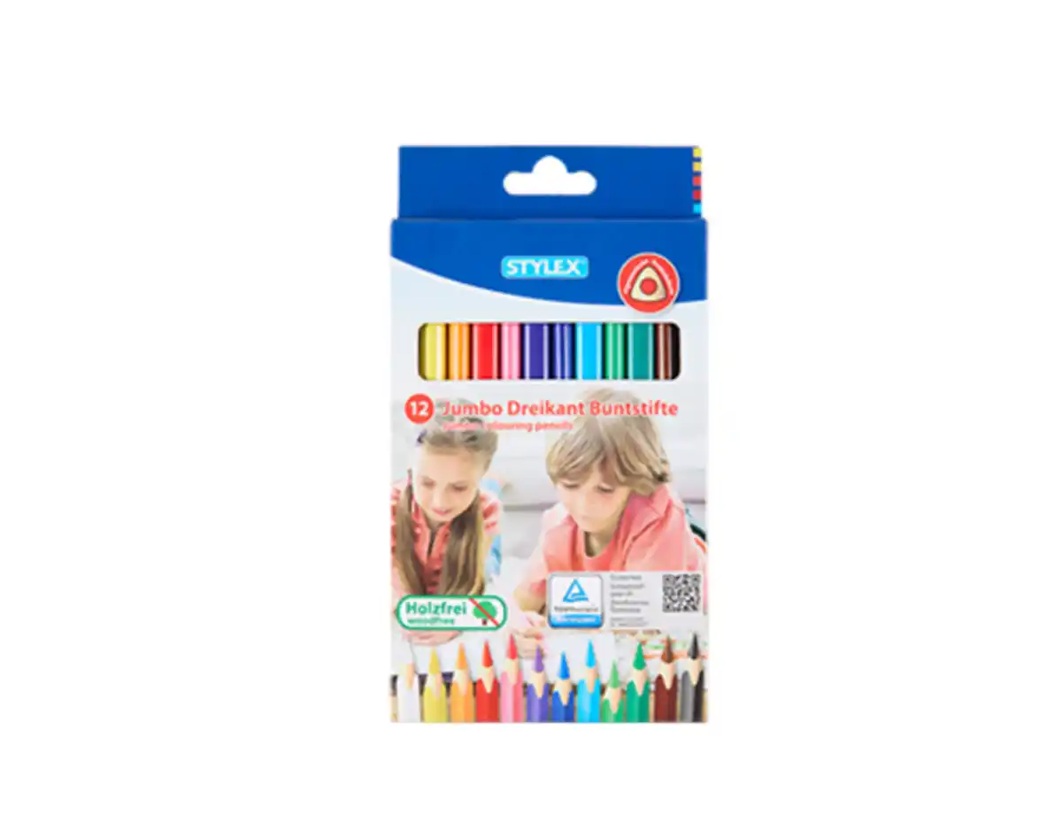 Bild 1 von Stylex Jumbo Dreikant- Buntstifte