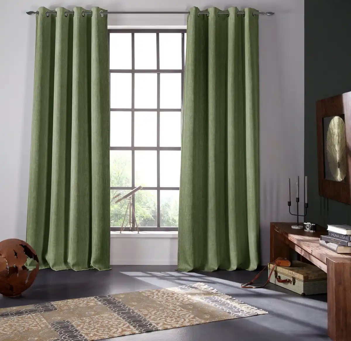 Bild 1 von Bruno Banani Verdunkelungsvorhang Bela, Ösen (1 St), verdunkelnd, blickdicht, meliert, verschiedene Größen