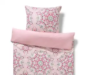 Microfaser-Bettwäsche, rosa, Normalgröße