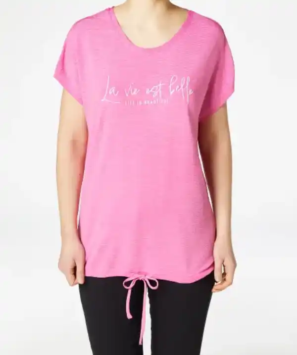 Bild 1 von T-Shirt mit Tunnelzug, pink