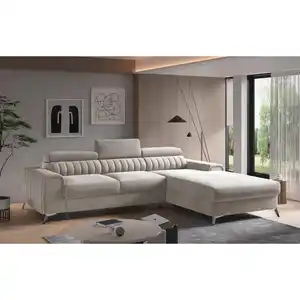 Mid.you Ecksofa, Beige, Textil, 3-Sitzer, 278x205 cm, Made in EU, Wohnzimmer, Sofas & Couches, Wohnlandschaften