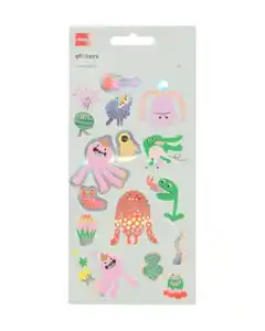 Stickerbögen Monster – 2 Stück