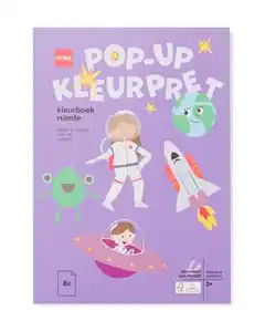 Pop-up-Malbuch, Weltraum, 27 x 19 cm