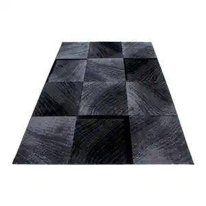 Novel Läufer Plus 8003, Schwarz, Textil, Uni, rechteckig, 80x300 cm, Oeko-Tex® Standard 100, für Fußbodenheizung geeignet, schmutzabweisend, Hausstauballergiker lichtunempfindlich, antistatisch,