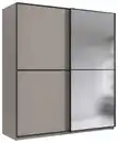 Bild 1 von Schwebetürenschrank Ulm Beige/Greige, Silberfarben, Beige, Greige