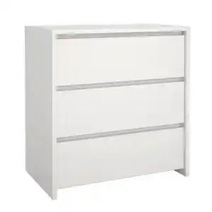 Boxxx Kommode, Weiß, Holzwerkstoff, 3 Schubladen, 80x84x48 cm, FSC Mix, Made in Denmark, Typenauswahl, Beimöbel erhältlich, stehend, Wohnzimmer, Kommoden & Sideboards, Kommoden