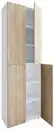 Bild 1 von Schuhschrank LONA Weiß/ Sonoma Eiche ca. 70x220x40 cm, Weiß, Sonoma Eiche