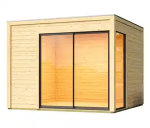 Karibu modernes Gartenhaus mit Schiebetür »Noelia«, 38 mm