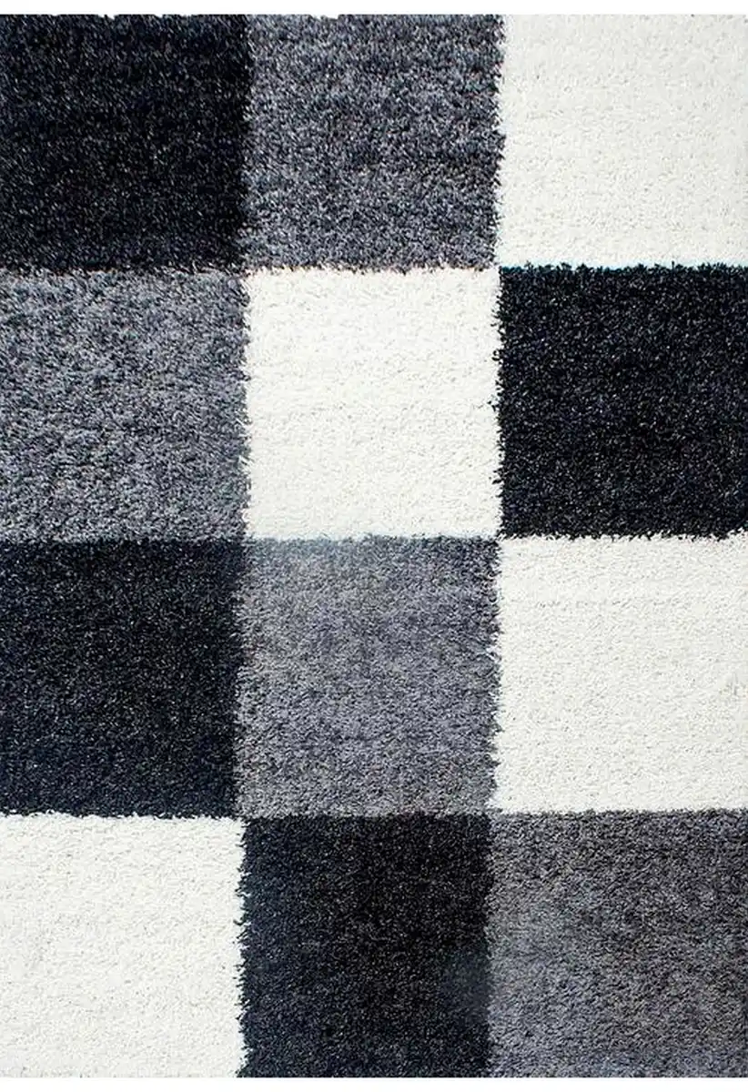 Bild 1 von Hochflorteppich Life Schwarz ca. 60x110cm, Schwarz