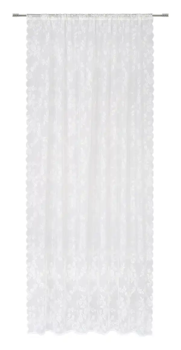Bild 1 von Fertigvorhang Lene Offwhite ca. 140x245cm, Weiß