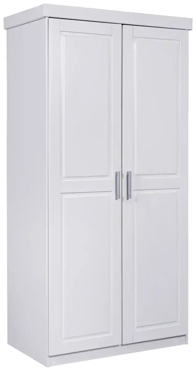 Bild 1 von Drehtürenschrank Hakon Weiß ca. 95x190 cm Kiefer lakiert, Weiß