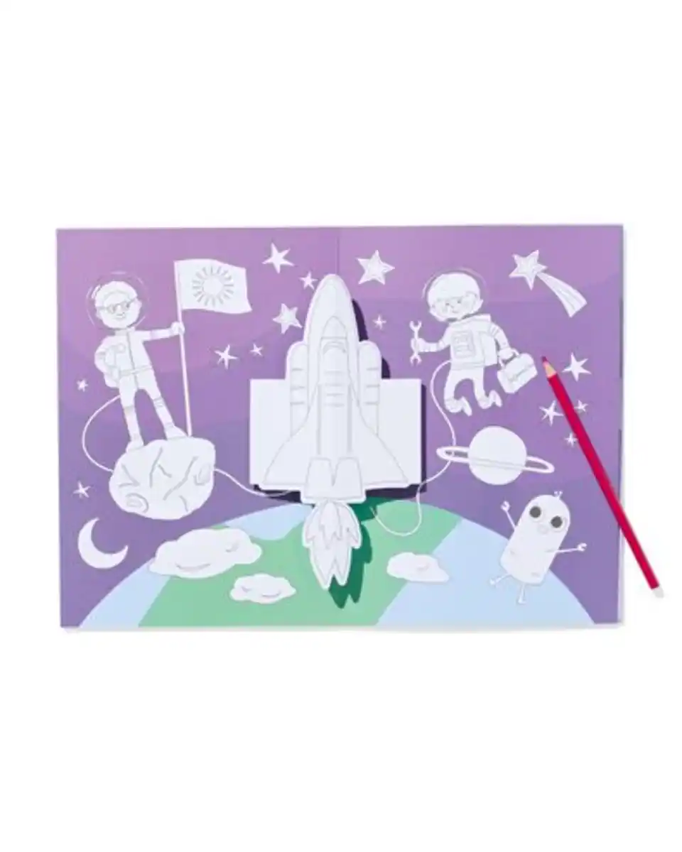 Bild 2 von Pop-up-Malbuch, Weltraum, 27 x 19 cm