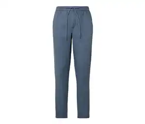 Leinen-Chino, blau