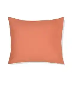 Kopfkissenbezug 60x70 cm weiche Baumwolle orangerot
