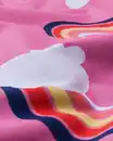 Bild 3 von Kinder-Bettwäsche – Soft Cotton – 140 x 200 cm – rosa mit Regenbogenmuster