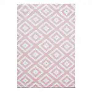 Webteppich Plus Pink ca. 280x370cm, Pink