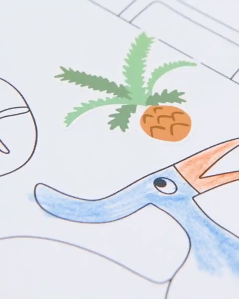 Bild 3 von Malbuch mit Aufklebern, Dinosaurier, ab 3 Jahren