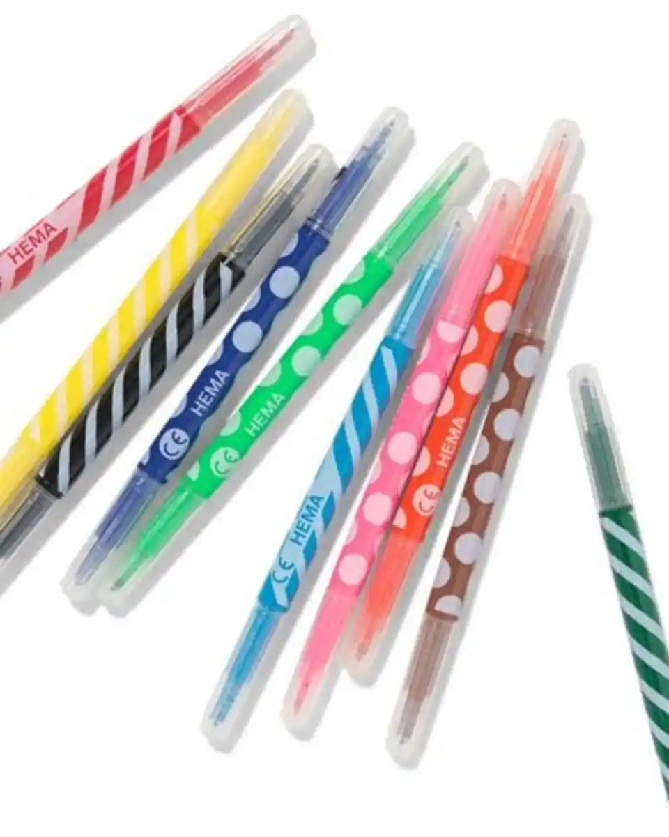 Bild 1 von tweepunt viltstiften 10 kleuren