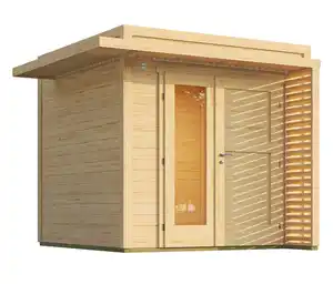 Weka Design-Gerätehaus »Pure Garden«, 19 mm Wandstärke