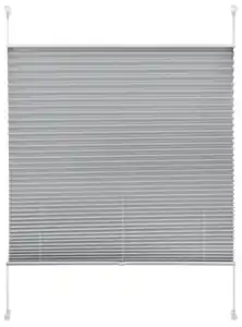 Plissee Solid Crash Silber ca. 80x130cm, Grau