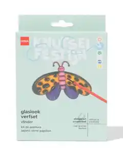 Farbset Glasoptik Schmetterling