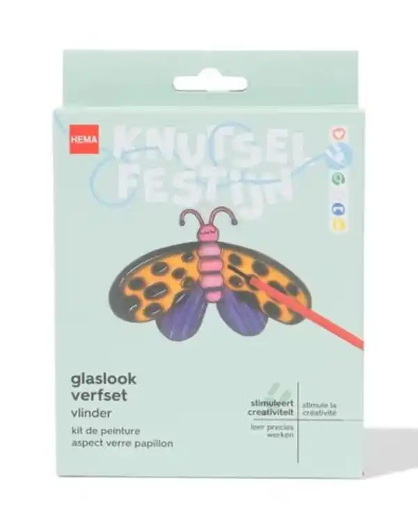 Bild 1 von Farbset Glasoptik Schmetterling