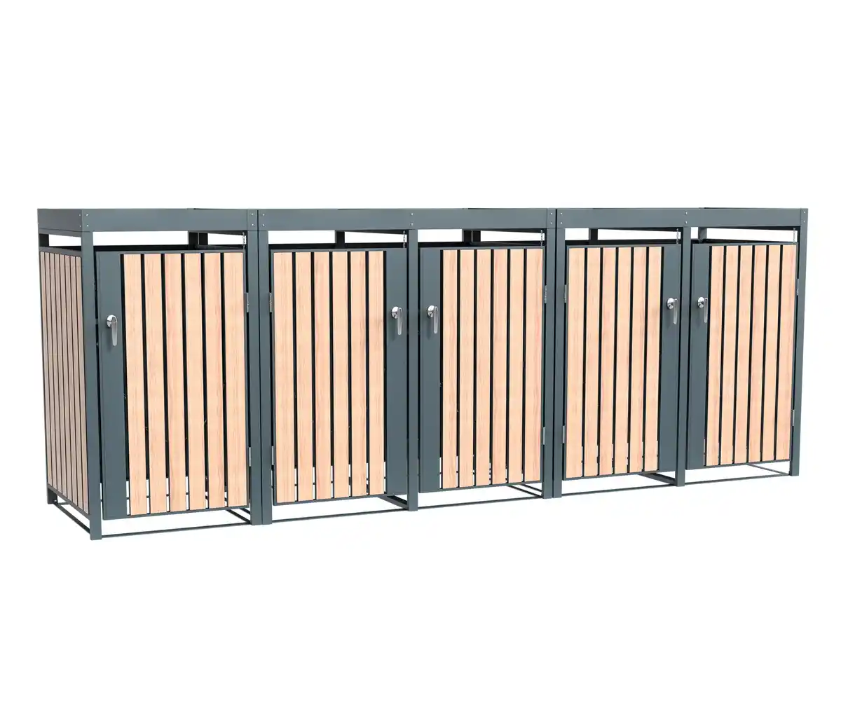 Bild 1 von Mülltonnenbox mit Blumenkasten, 5er