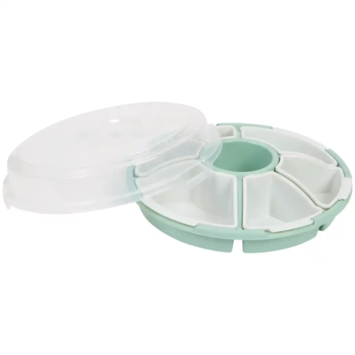 Bild 2 von Runde Snackbox mit Fächern