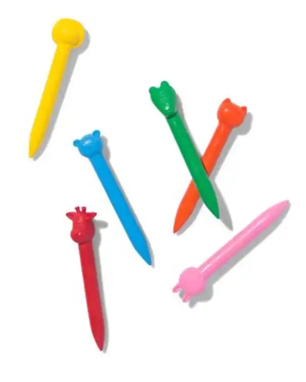 Bild 2 von 6er-Pack Tier-Wachsmalkreiden